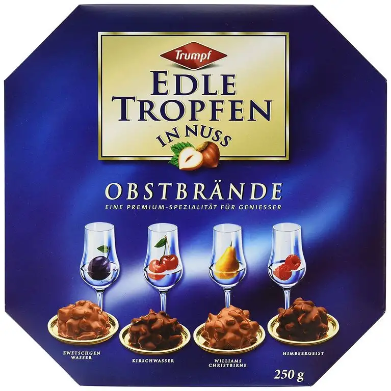Trumpf Edle Tropfen in Nuss, Obstbrnde, 3er Pack (3 x 250 g)