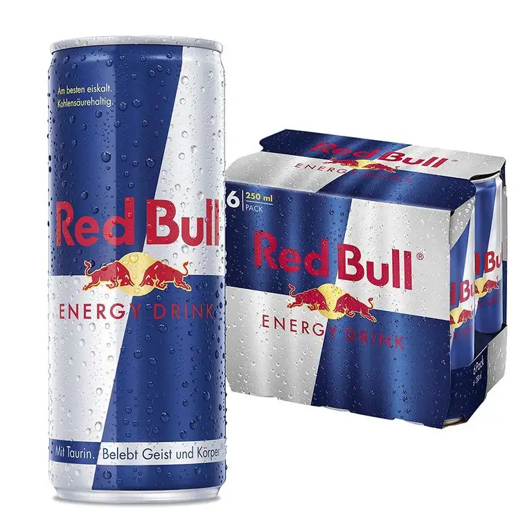 Red Bull Energy Drink, 6er Pack, EINWEG (6 x 250ml Dosen)