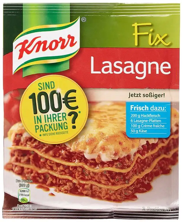 Knorr Fix Lasagne 2 Portionen