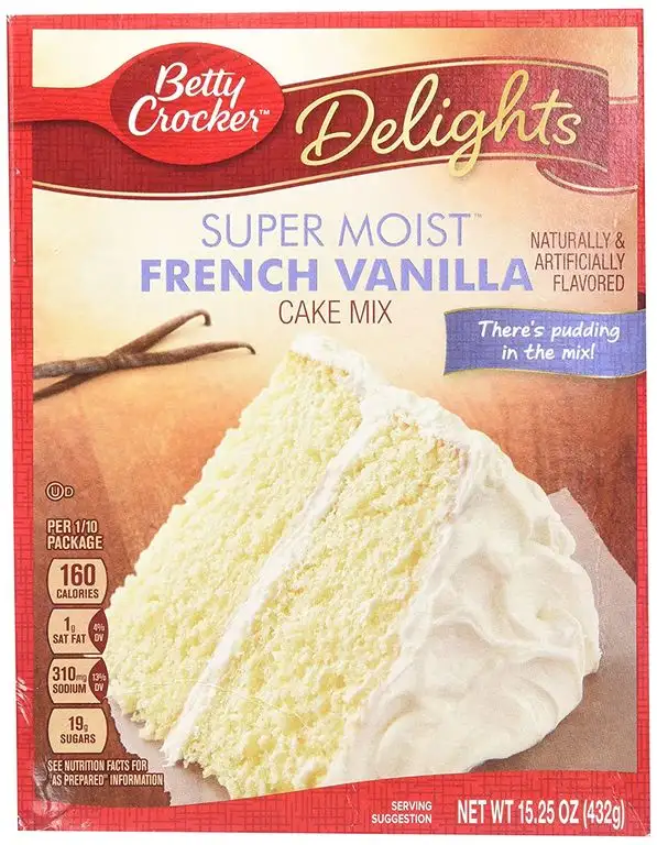 Betty Crocker Super Moist Cake Mix French Vanilla 432g (Betty Crocker Super Moist Kuchenmischung Französisch Vanille)
