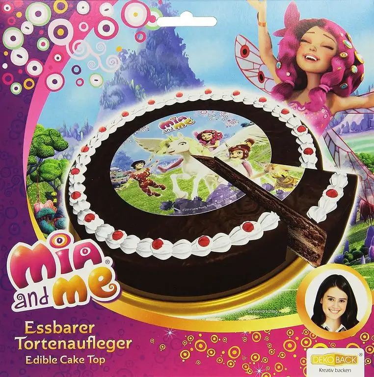 Dekoback Zucker-Tortenaufleger Mia and Me, 1er Pack (1 x 17 g)