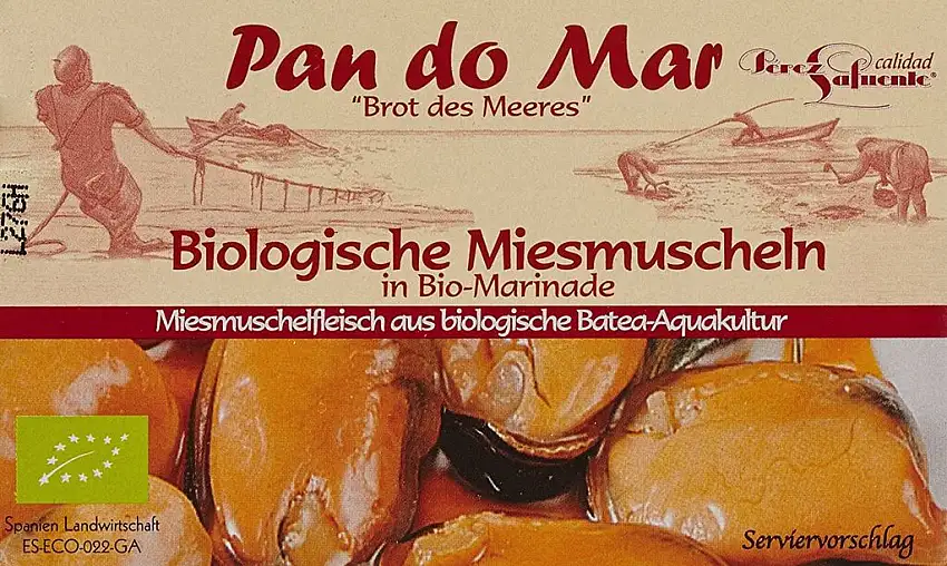 Pan do Mar Miesmuscheln in Bio Marinade, 5er Pack (5 x 115 g)