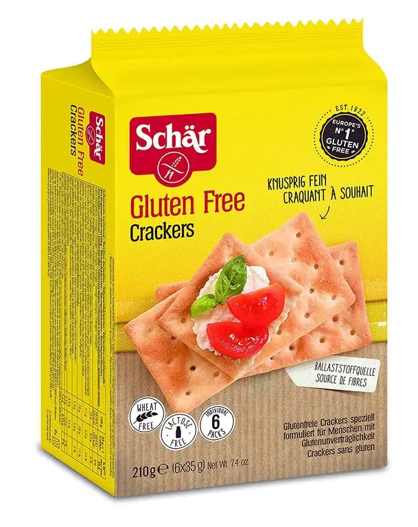 Schär Crackers glutenfrei 210g, 5er Pack 100102 Einheitsgröße