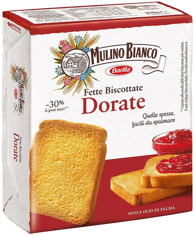 Mulino Bianco - Fette biscottate "Le dorate", 36 fette, 315 gr