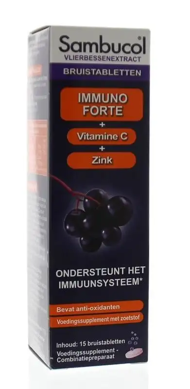 Sambucol Immuno forte Brausetab zuckerfrei (15 Brausetab)