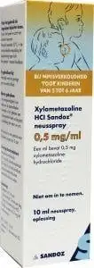 Sandoz Xylometazolin 0,5 mg/Ml Spray (10 Ml)