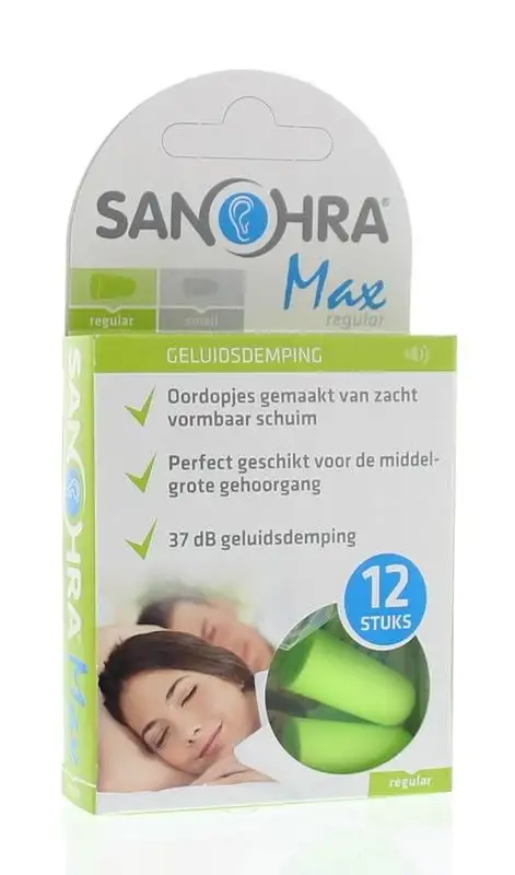 Sanohra Ohrstöpsel Foam Max Regular (6 Paar)