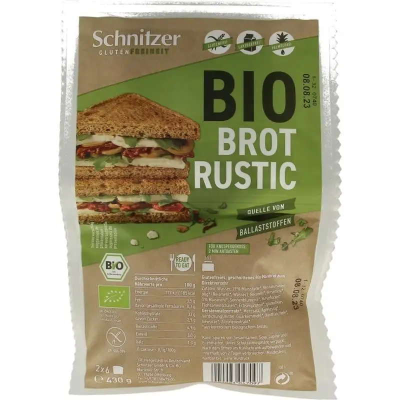 Schnitzer Bread'n Toast dunkel Bio (430 Gramm)