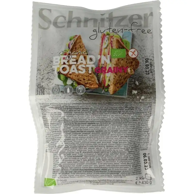 Schnitzer Bread'n Toast körnig Bio (430 Gramm)
