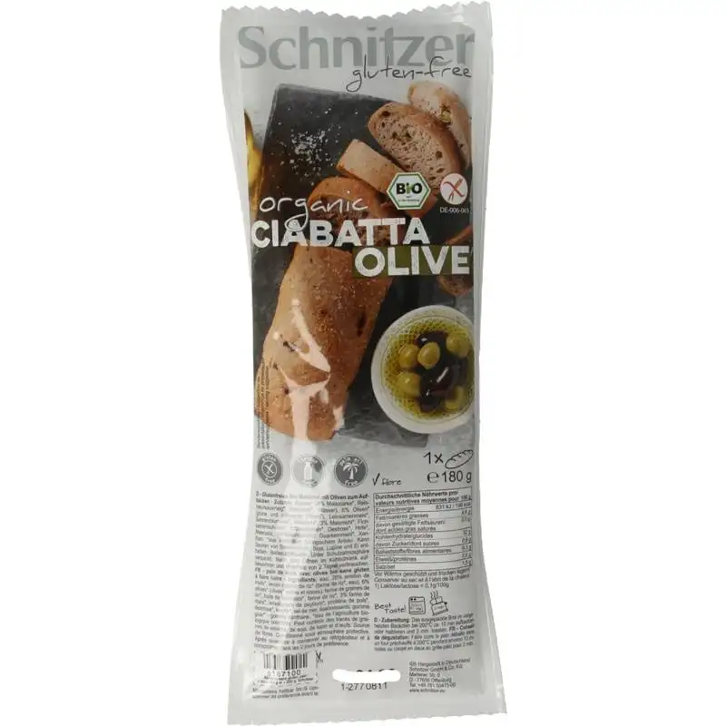 Schnitzer Ciabatta mit Oliven Bio (180 Gramm)