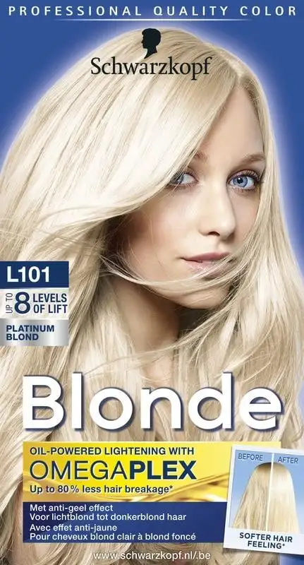 Schwarzkopf Blonde Haarfarbe Platinblond L101 (1 Set)