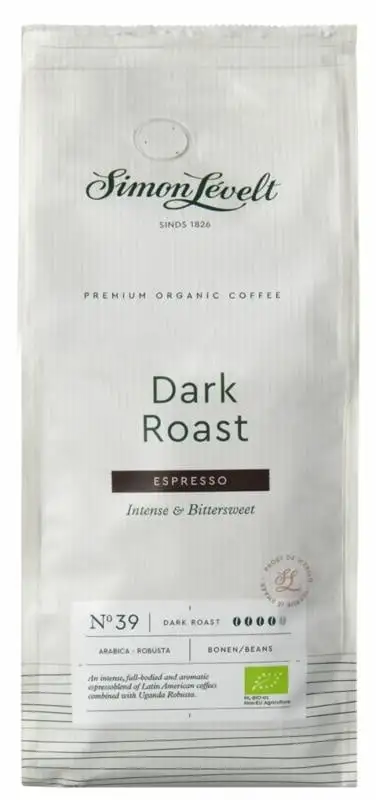 Simon Levelt Espresso dunkel geröstete Bohnen bio (1000 gr)