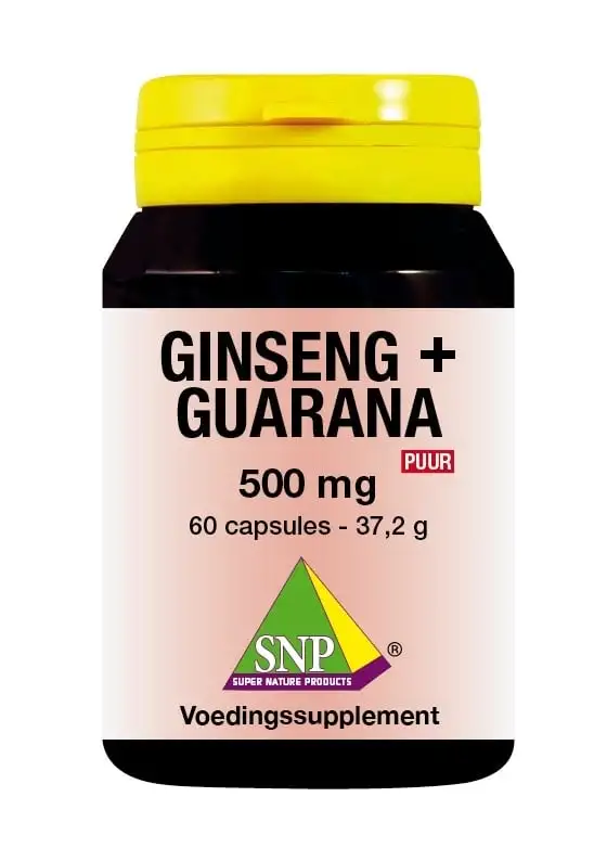 SNP Ginseng Guarana 500mg pur (60 Caps)