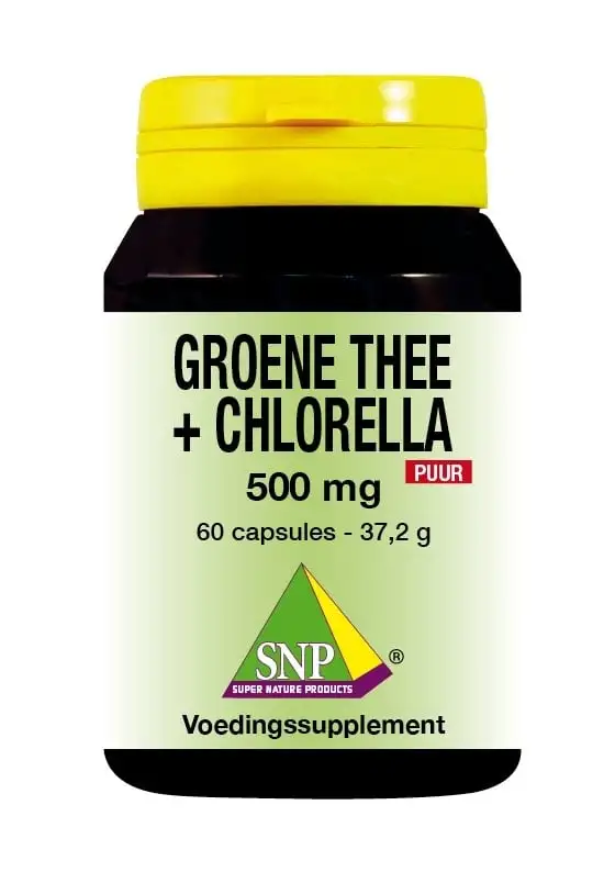 SNP Grüner Tee Chlorella 500mg pur (60 Caps)