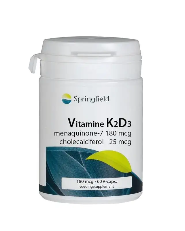 Springfield Vit K2D3 180 & 25 µg (60 VCaps)