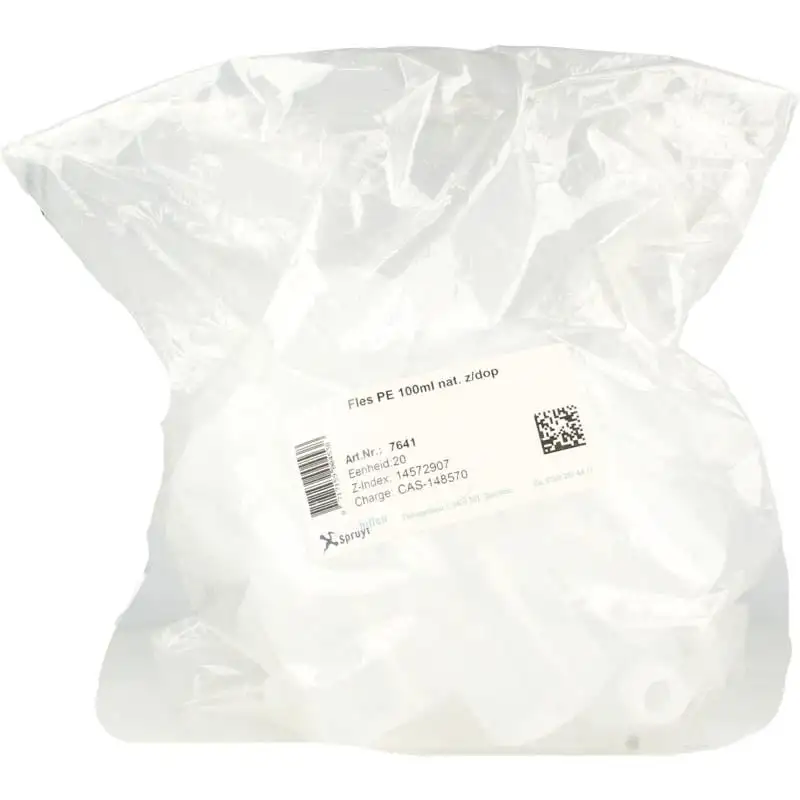 PE Flasche 100 Ml natürlich ohne Verschluss 20 Stk