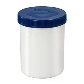Salbenflasche 170 Ml weiss / blau mit Verschluss 35 Stück