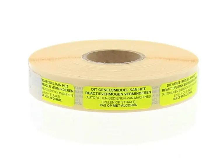 Spruyt Hillen Aufkleber Arzneimittelreaktion (1000 Stück)