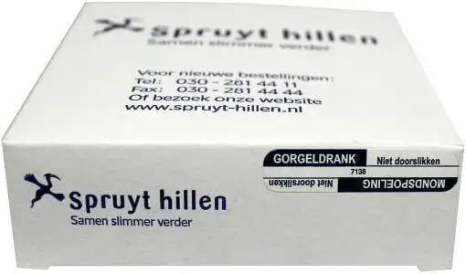 Spruyt Hillen Aufkleber Gurgeln/Mundspülung (1000 Stück)