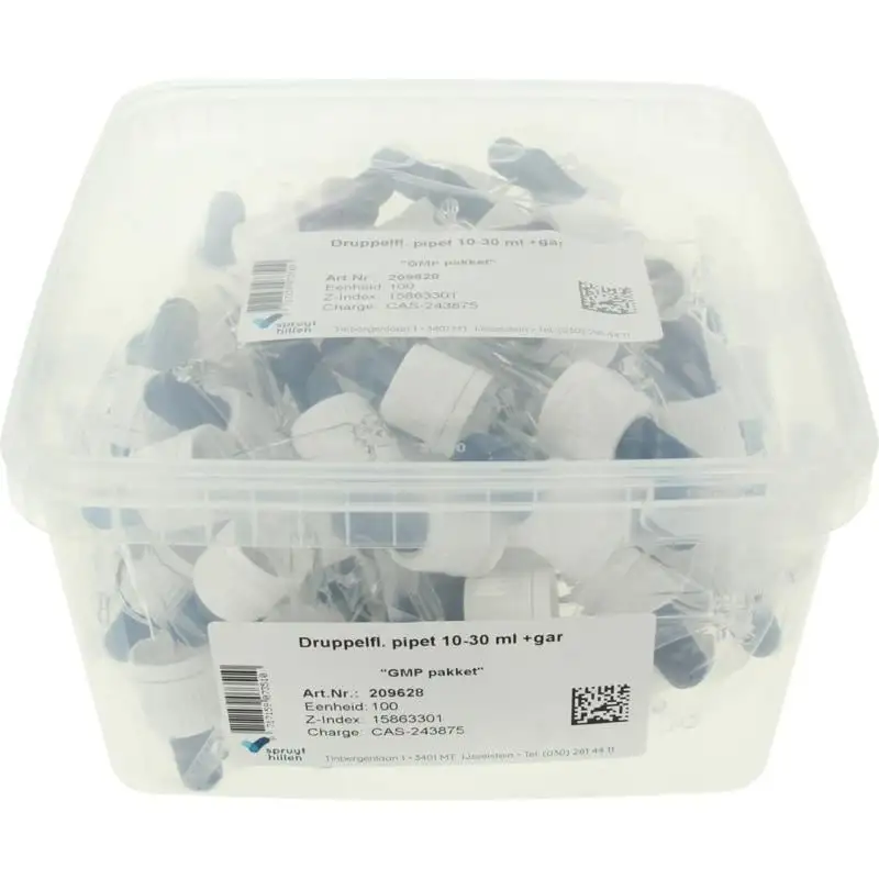 Tropfflaschenpipette & Garantieverschluss 10-30 100 Stück