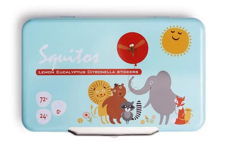 Squitos Zitronen-Eukalyptus-Citronella-Duftaufkleber (24 Stück)