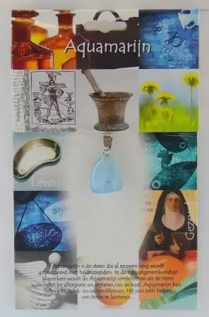 Steengoed Anhänger Gesundheitsstein Aquamarin (1 Stück)