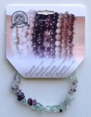 Steengoed Split Armband Fluorit (1 Stück)