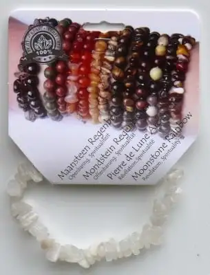 Steengoed Split Armband Mondstein Regenbogen (1 Stück)