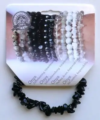 Steengoed Split Armband Onyx (1 Stück)