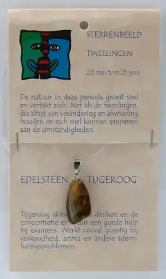 Steengoed Sternzeichen Stein Anhänger Zwillinge (1 Stück)