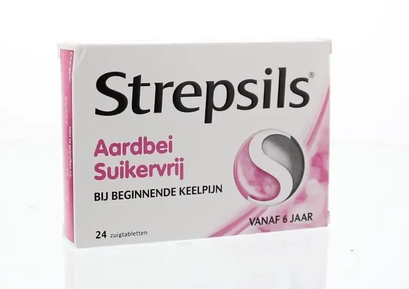 Strepsils Erdbeere zuckerfrei (24 Lutschtab)