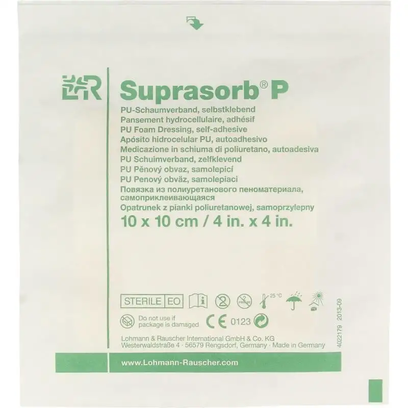Suprasorb P PU-Schaumverband 10 x 10 cm (1 Stück)