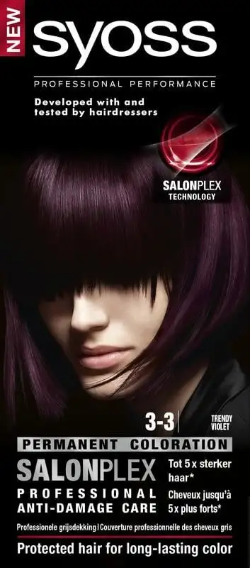 Syoss Color Baseline 3-3 trendige violette Haarfarbe (1 Set)