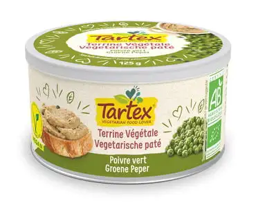 Tartex Pastete grüner Pfeffer bio (125 gr)