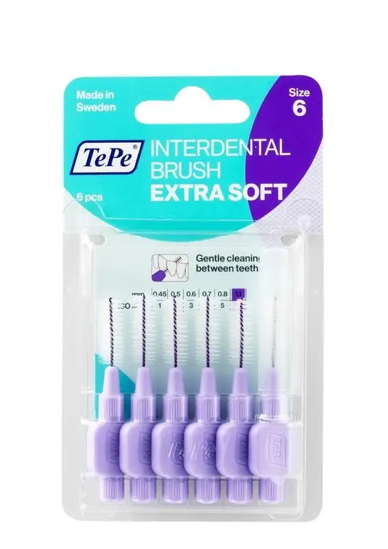 Tepe Interdentalbürste extra soft 1,1 mm helllila (6 Stück)