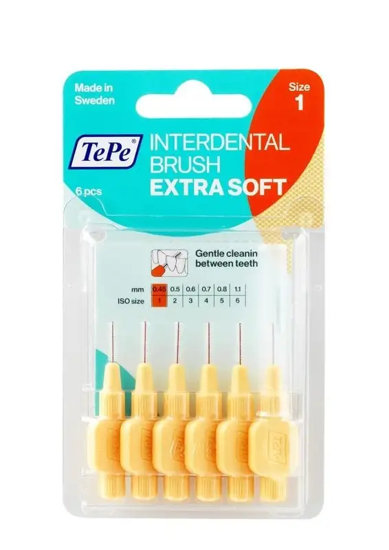 Tepe Interdentalbürste extra weich 0,45 mm hellorange (6 Stück)