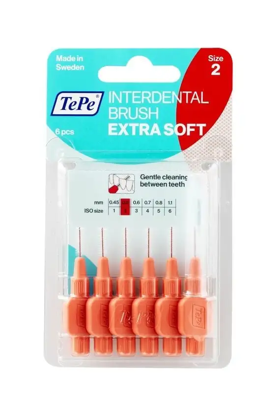 Tepe Interdentalbürste extra weich 0,5 mm hellrot (6 Stück)