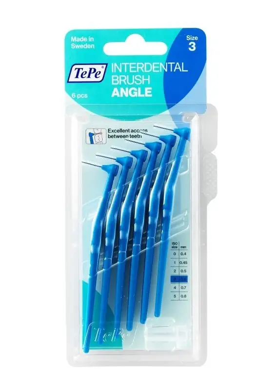Tepe Winkel blau 0,6 mm (6 Stück)