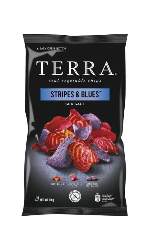 Terra Chips Stripes Blues-Gemüse (110 gr)