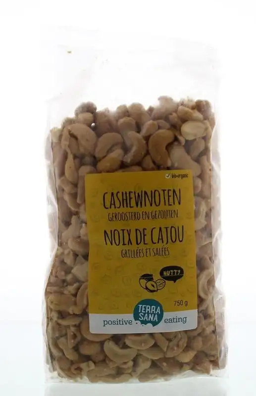 Terrasana Cashewnüsse geröstet mit Salz Bio (750 gr)