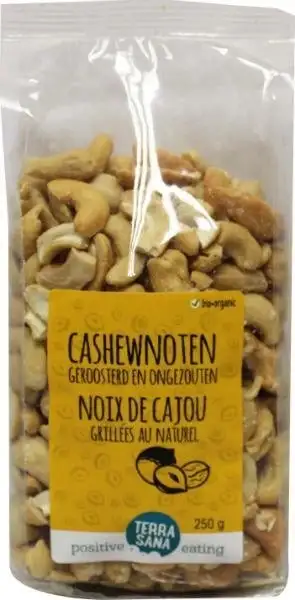 Terrasana Cashewnüsse geröstet ohne Salz Bio (250 gr)