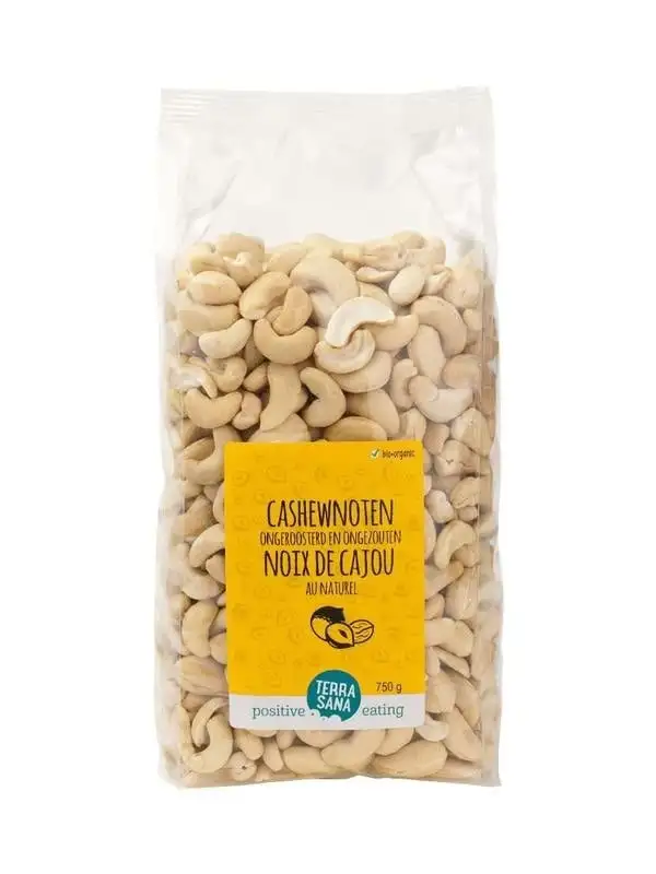 Terrasana Cashewnüsse ungeröstet ohne Salz Bio (750 gr)