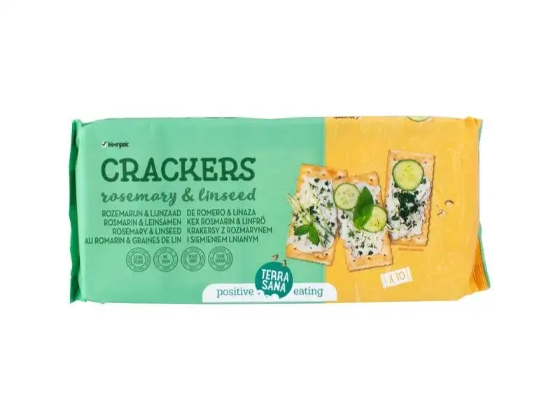 Terrasana Cracker Rosmarin & Leinsamen Bio (250 gr)