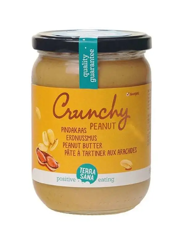Terrasana Erdnussbutter Crunchy ohne Salz Bio (500 gr)
