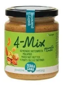 Terrasana Gemischte Nussbutter ohne Salz Bio (250 gr)