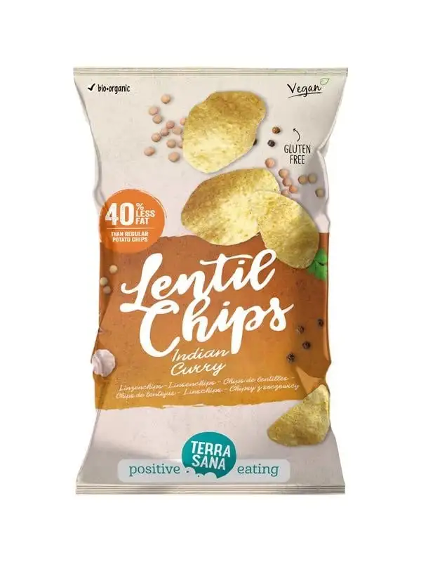Terrasana Linsenchips indisches Curry (75 gr)