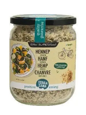 Terrasana RAW Hanfsamen geschält im Glas Bio (275 gr)