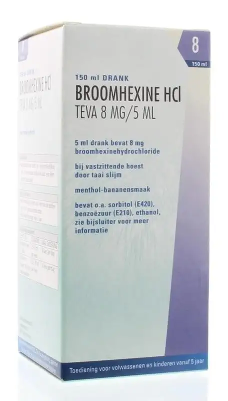 Teva Bromhexin Hcl 8 mg/5 Ml (150 Ml)