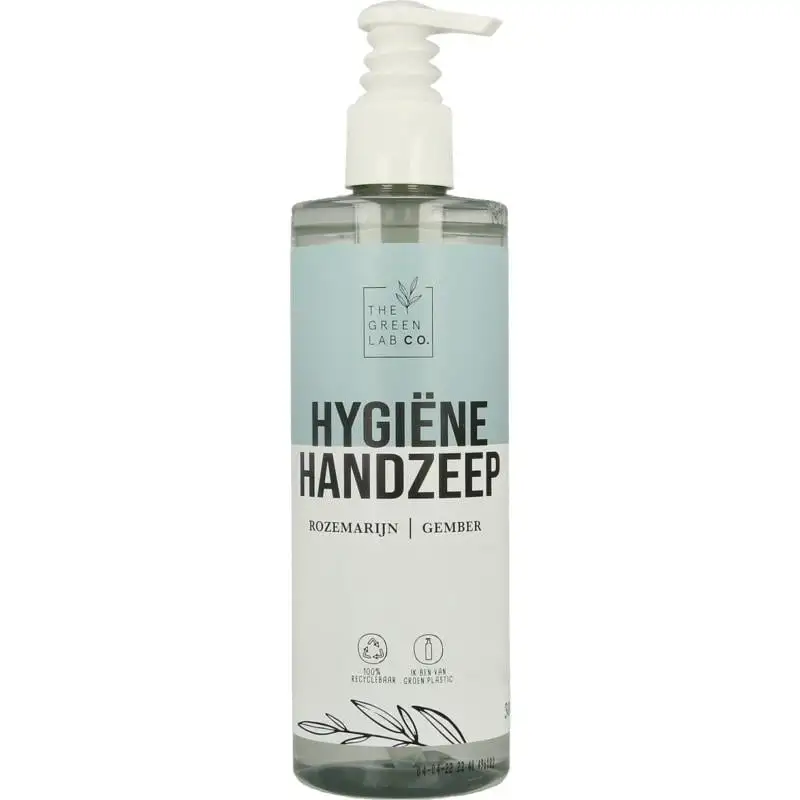 The Green Lab Co Flüssige Rosmarin- und Ingwer-Handseife mit Pumpe (300 Ml)