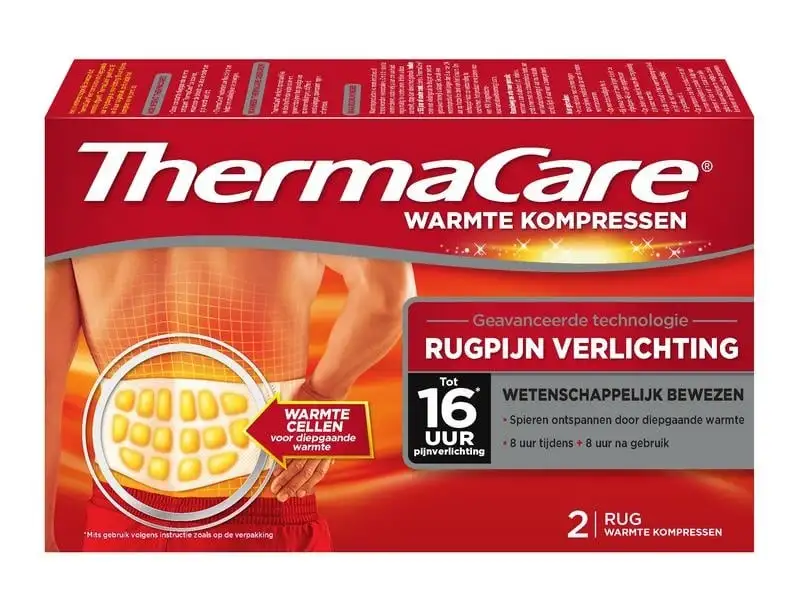 Thermacare Wärmekompresse zur Linderung von Rückenschmerzen (2 Stück)